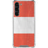 Peru Flag Distressed Galaxy S24 FE Clear Case